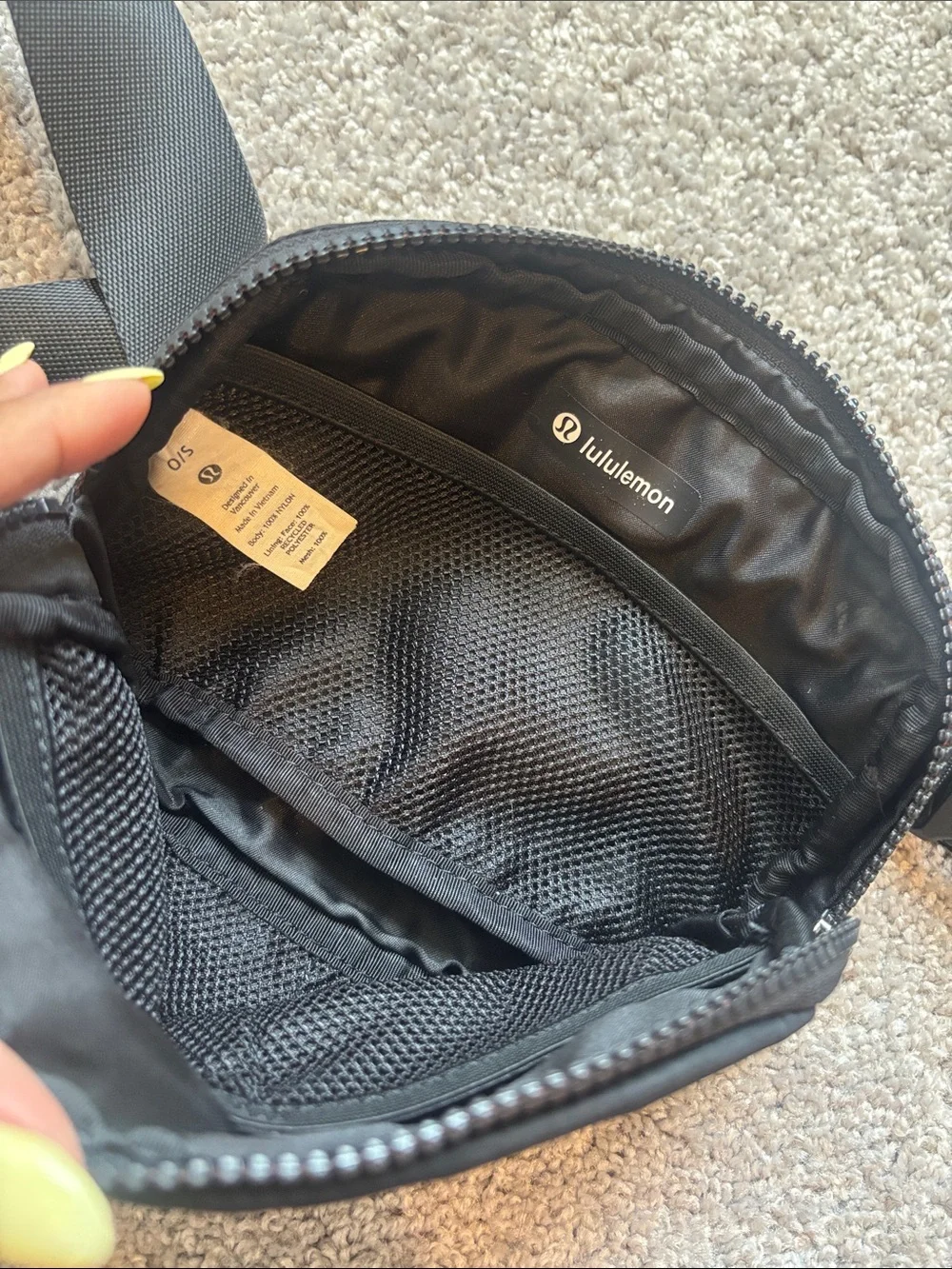 lululemon athletica Black  Belt Bag